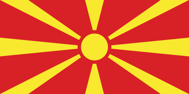 Bandeira da Macedônia do Norte